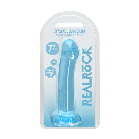 Non Realistic Dildo With Suction Cup 6.7 Inch Blue