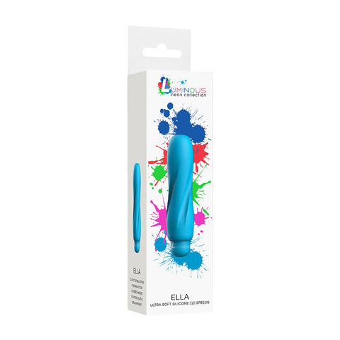 Luminous Ella Abs Bullet With Silicone Sleeve 10-Speeds Turquoise