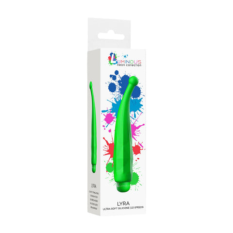Luminous Lyra Abs Bullet With Silicone Sleeve 10-Speeds Green