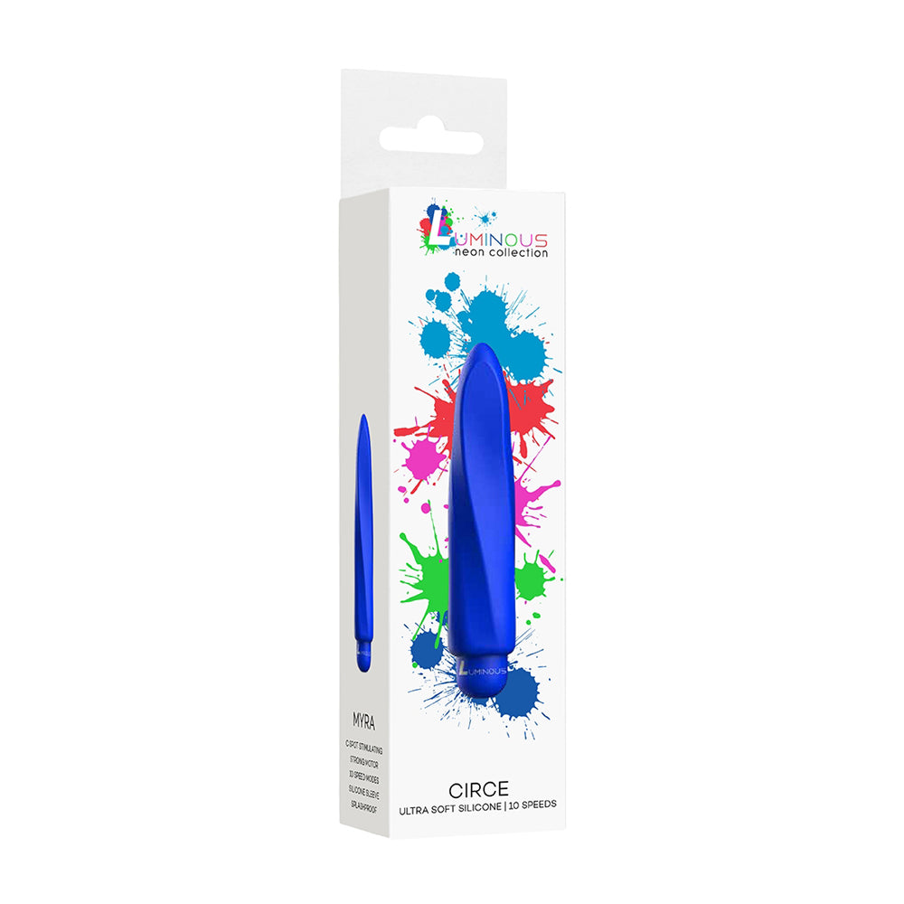 Luminous Myra Abs Bullet With Silicone Sleeve 10-Speeds Royal Blue