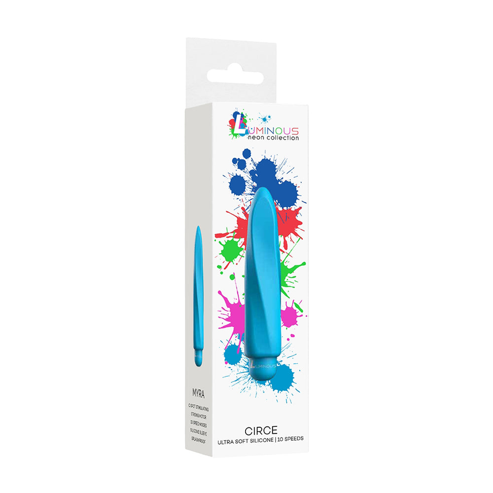 Luminous Myra Abs Bullet With Silicone Sleeve 10-Speeds Turquoise