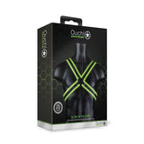 Ouch! Cross Harness Glow In The Dark S/M