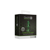 Ouch! Glass Butt Plug Glow In The Dark Medium