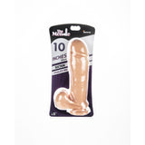 10 Inch Thick Cock W/Balls & Suction Flesh