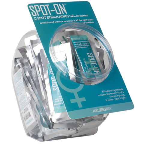 Spot-On - G-Spot Stimulating Gel For Women - Fishbowl Display - 100 Pieces