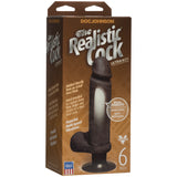 The Realistic Cock - ULTRASKYN - Vibrating 6 Inch Chocolate