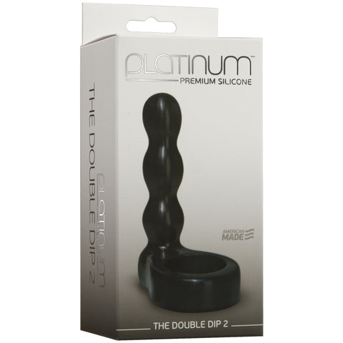 Platinum Premium Silicone The Double Dip 2 Black