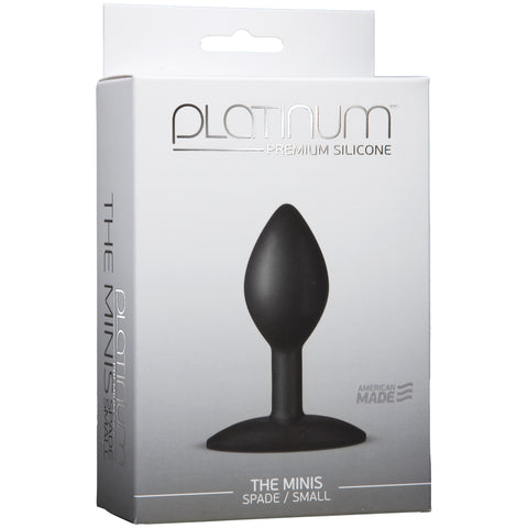 Platinum Premium Silicone - The Minis - Spade - Small Black