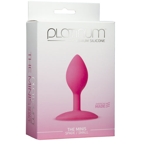 Platinum Premium Silicone - The Minis - Spade - Small Pink