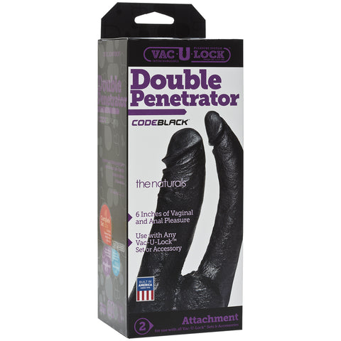 Vac-U-Lock Codeblack Double Penetrator The Naturals Codeblack