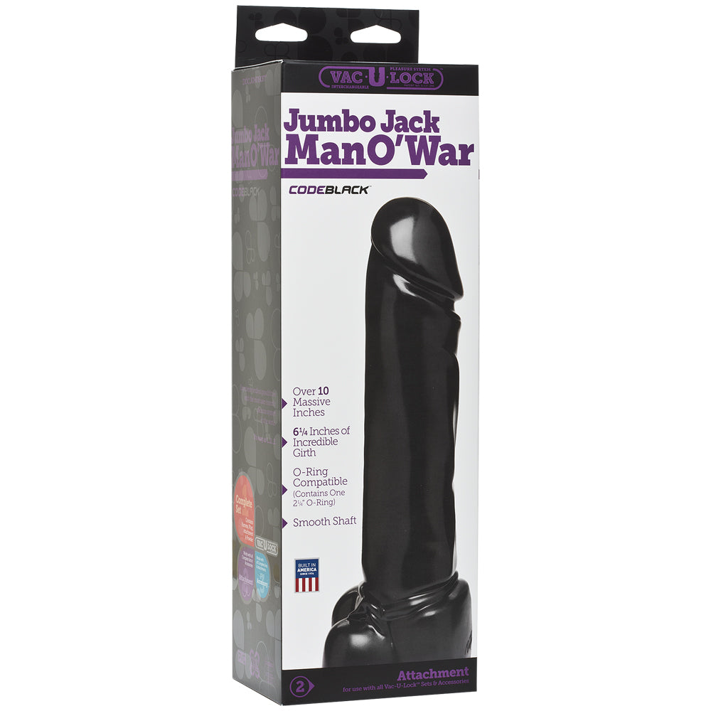 Vac-U-Lock Codeblack Jumbo Jack Man O'War Codeblack