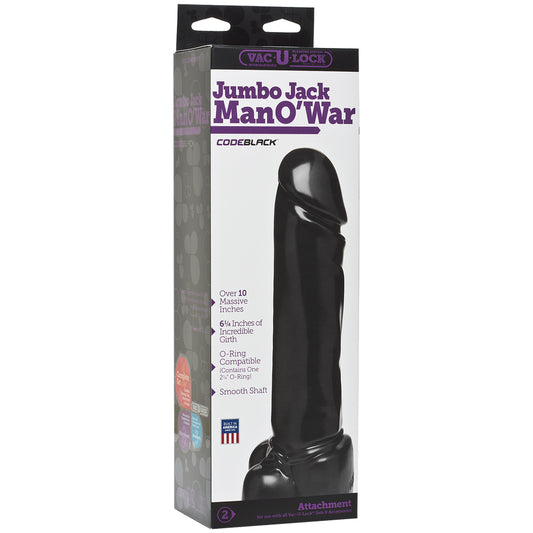 Vac-U-Lock Codeblack Jumbo Jack Man O'War Codeblack
