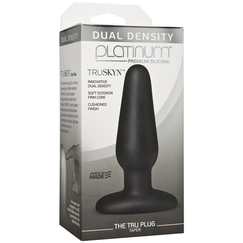 Platinum Premium Silicone Truskyn The Tru Plug Taper Black