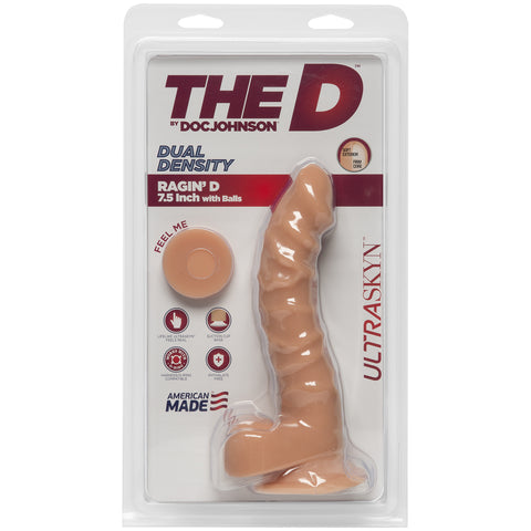 The D - Ragin D With Balls 7.5  Inch Vanilla