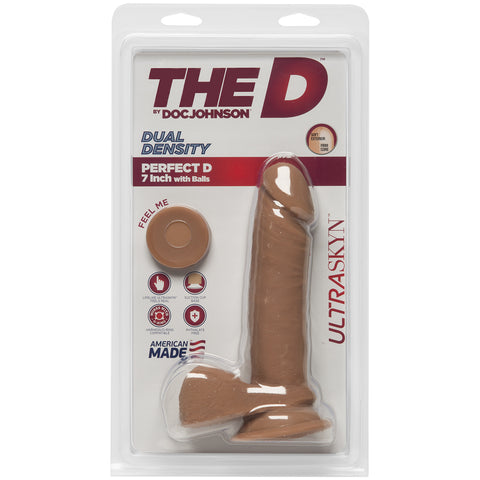 The D - Perfect D With Balls 7 Inch Caramel