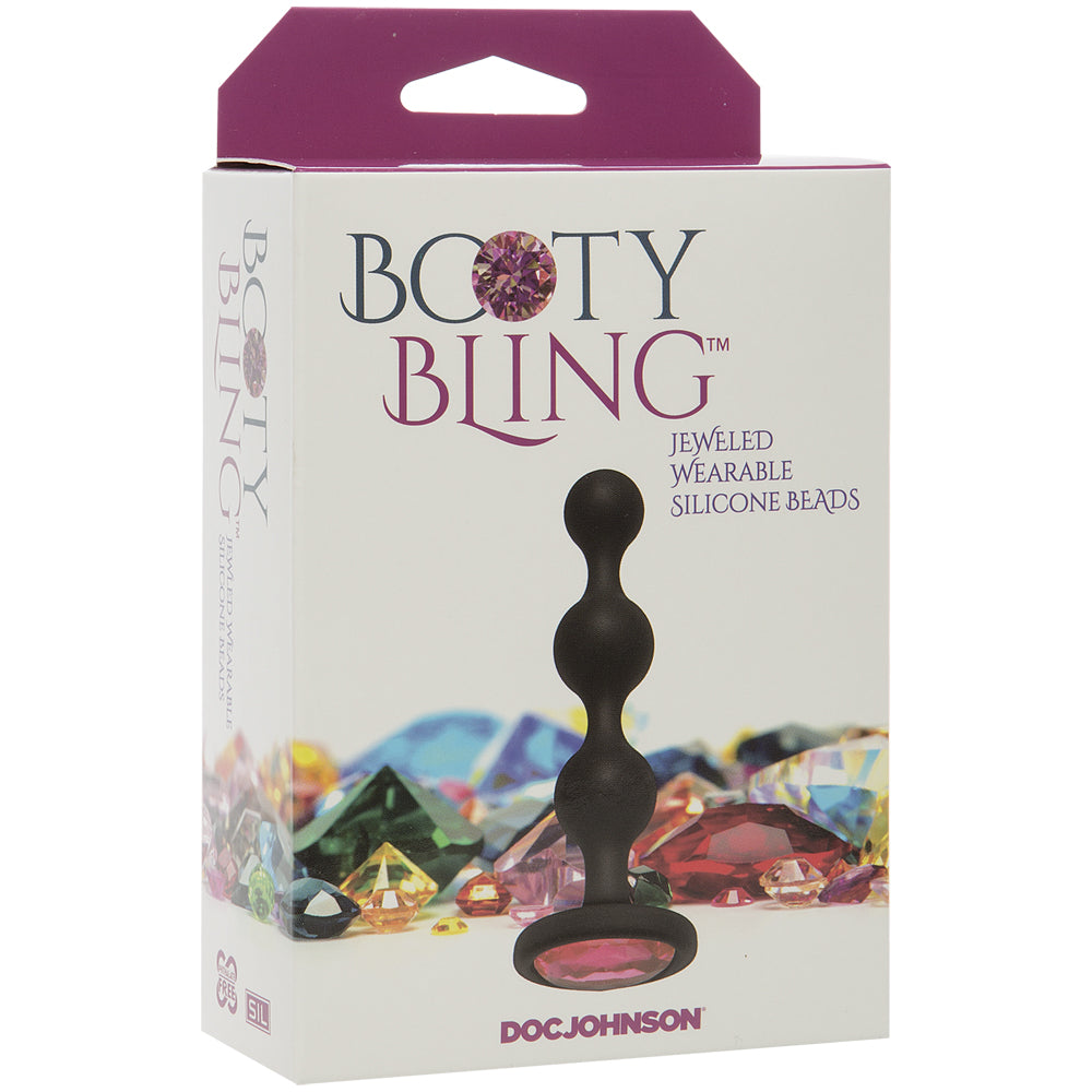 Booty Bling Jeweled Wearable Silicone Beads Pink