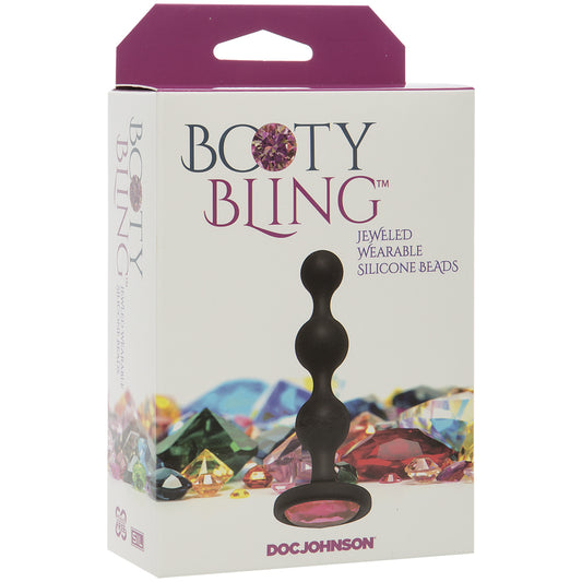 Booty Bling Jeweled Wearable Silicone Beads Pink