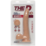 The D Realistic D Slim 9 Inch With Balls Ultraskyn Vanilla