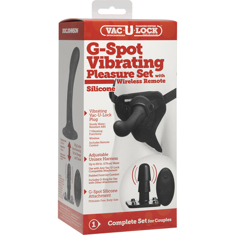 Vac-U-Lock G-Spot Pleasure Set Vibrating Black