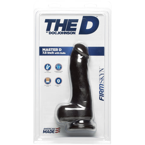 The D Master D 7.5 Inch With Balls Firmskyn Chocolate