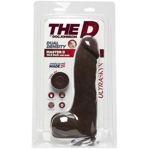The D Master D 10.5 Inch With Balls Ultraskyn Chocolate
