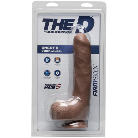 The D - Uncut D 9 Inch With Balls Firmskyn Caramel