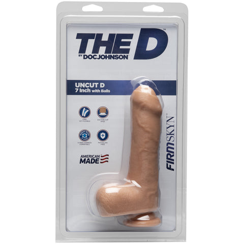 The D - Uncut D 7 Inch With Balls Firmskyn Vanilla