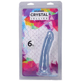 Crystal Jellies Slim Dong 6.5 Inch Clear