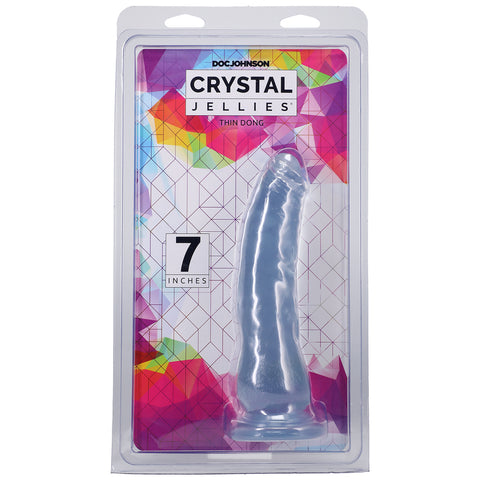 Crystal Jellies Thin Dong 7 Inch Clear