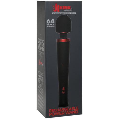 Kink By Doc Johnson Power Wand Rechargeable Black