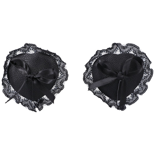 Lace Nipple Pasties In A Bag Black