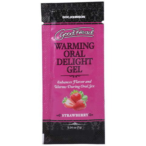 Goodhead Warming Oral Delight Gel Strawberry 48 Pieces 0.24 oz.