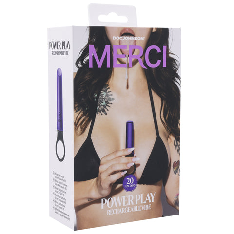 Merci Power Play With Silicone Grip Ring Violet