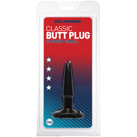 Classic Butt Plug - Smooth - Small Black