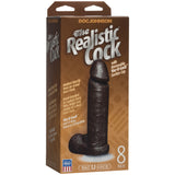 The Realistic Cock - With Removable Vac-U-Lock Suction Cup - 8 Inch - Chocolate