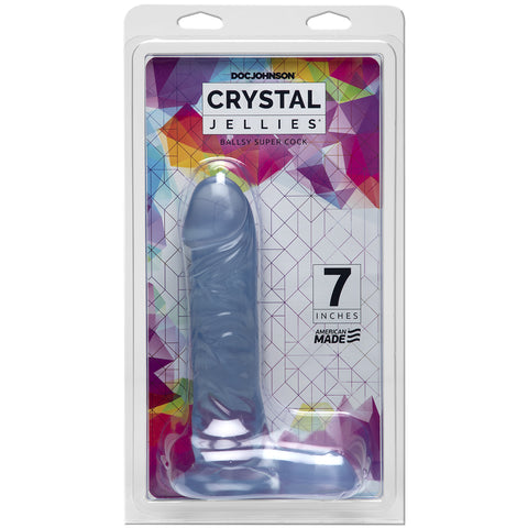 Crystal Jellies - 7 Inch Ballsy Super Cock Clear