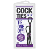 Silicone Cock Ties - 2 Pack Black