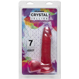 Crystal Jellies - 7 Inch Ballsy Cock With Suction Cup Pink