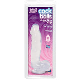 Jelly Jewels - Cock And Balls With Suction Cup Diamond