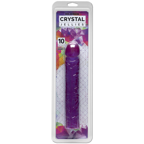 Crystal Jellies 10 Inch Classic Dong Purple