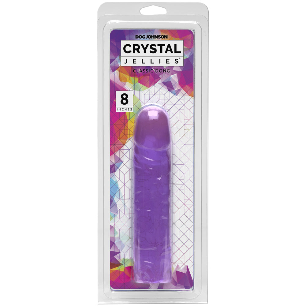 Crystal Jellies - 8 Inch Classic Dong Purple