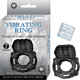 Vibrating Ring Black Pulsating Erection Keeper Black