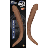 Maxx Men 15 Inch Curved Double Dong Brown