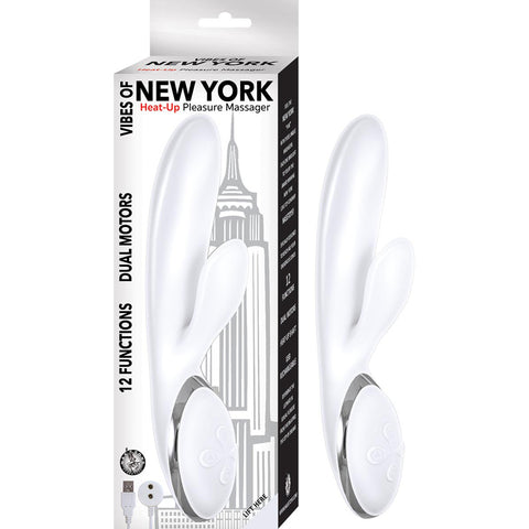 Vibes Of New York Heat Up Pleasure Massager White