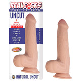 Realcocks Dual Layered Uncut Slider 9 Inch Fat Dick White