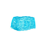 Rose Lace Boy Short Turquoise L/Xl