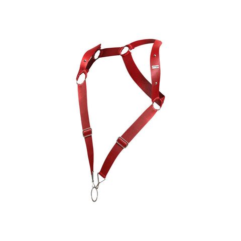 Dngeon Straight Back Harness Cherry One Size