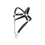 Dngeon Cross Cockring Harness Midnight One Size