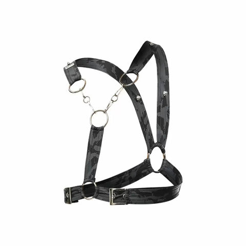 Dngeon Cross Chain Harness Midnight One Size