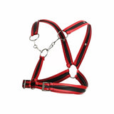 Dngeon Cross Chain Harness Red One Size